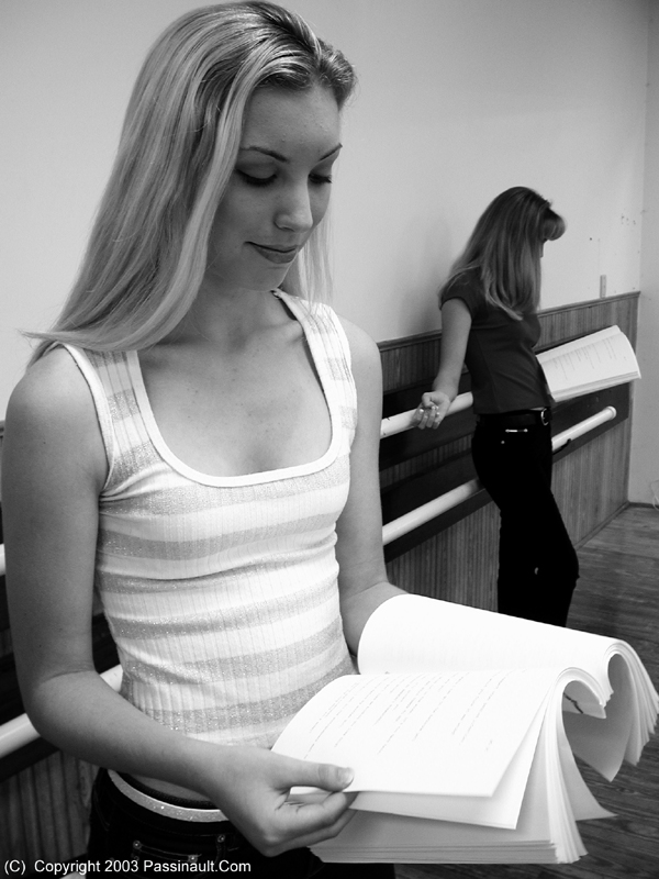Two actresses at a Tampa audition.