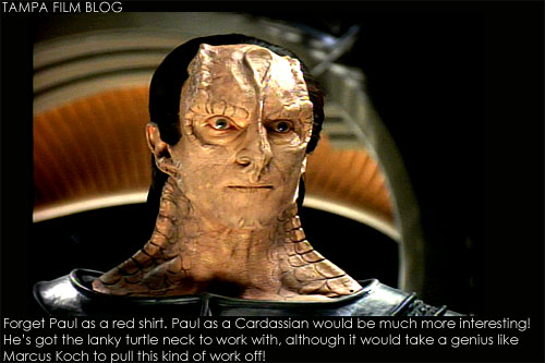 Paul Guzzo playing a Cardassian? Another wild rumor which I hope pans out!